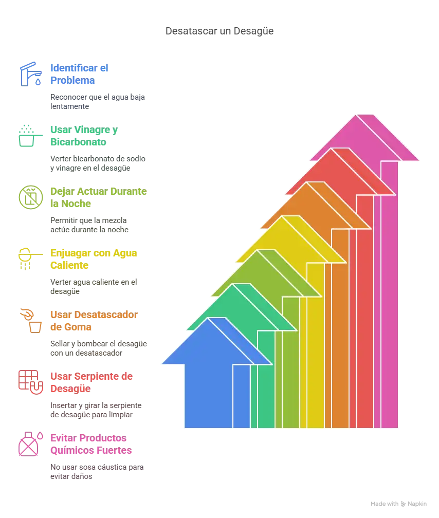 Cómo desatasco el desagüe